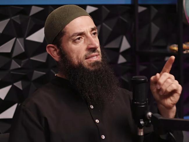 Sydney-based Islamic cleric Wissam Haddad, also known as Abu Ousayd, in a screen grab taken from Ousayd's social media. Picture: YouTube / MUSLIM UNAPOLOGETIC