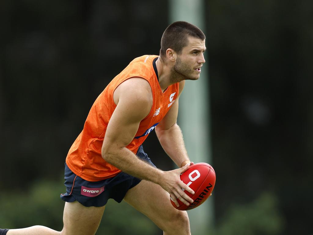 Xavier O'Halloran on the move at pre-season training.