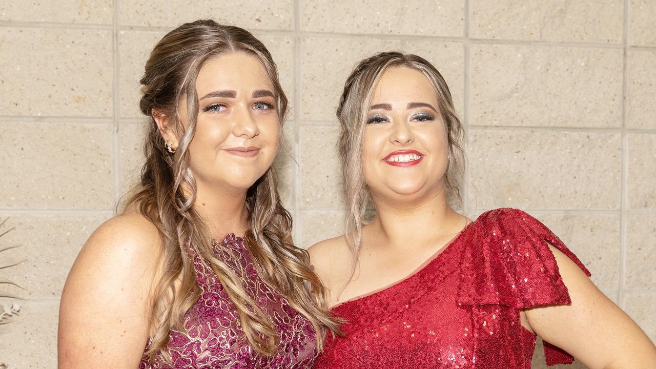 Zani Portwig with Emma Simpson at Sarina State High School Year 12 Formal Wednesday 16 November 2022. Picture: Michaela Harlow