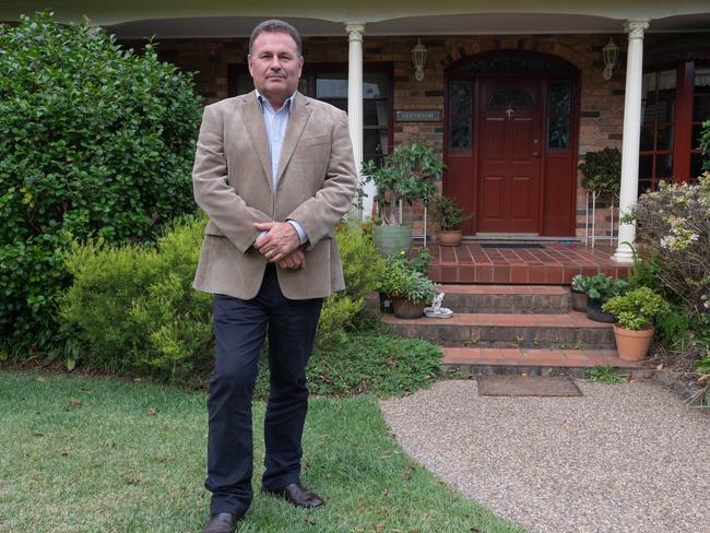 Grant Schultz at his Mollymook Beach home. Picture: Sam Walklate