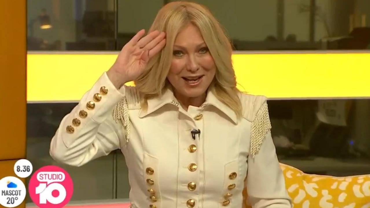 Tom Gleeson took aim at Kerri-Anne Kennerley’s departure from Studio 10.