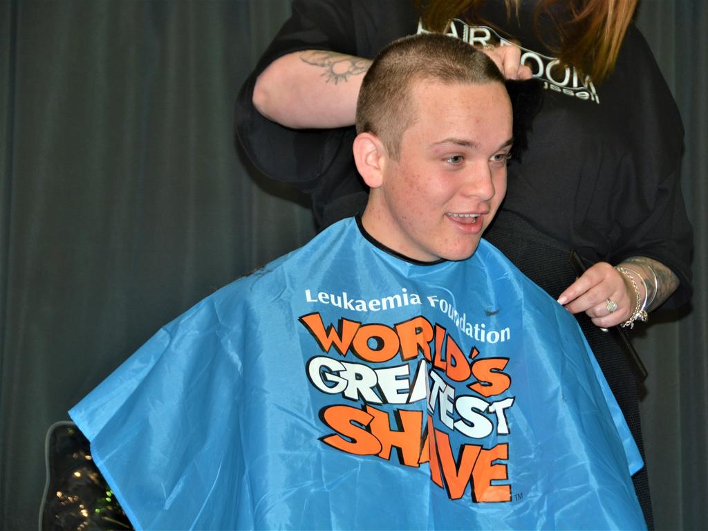 At the St Joseph's College 2023 World's Greatest Shave event is student Stuart Gray. Picture: Rhylea Millar