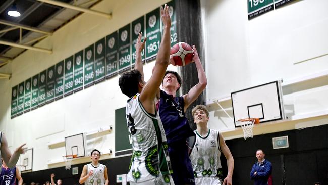 GPS Firsts basketball between Brisbane Boys College and The Southport School Saturday August 13, 2022. Picture, John Gass