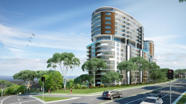 GROSVENOR PARK at West Pennant Hills could include 15 residential towers and 25 townhouses.