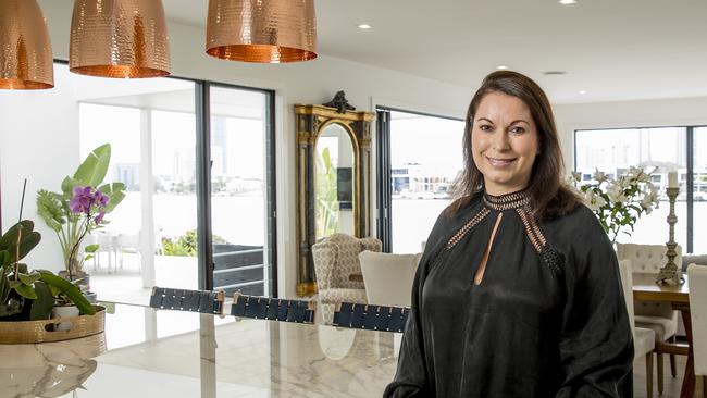 Nicole Bricknell is auctioning her home at 16 Southern Cross Drive, Surfers Paradise. Picture: Jerad Williams