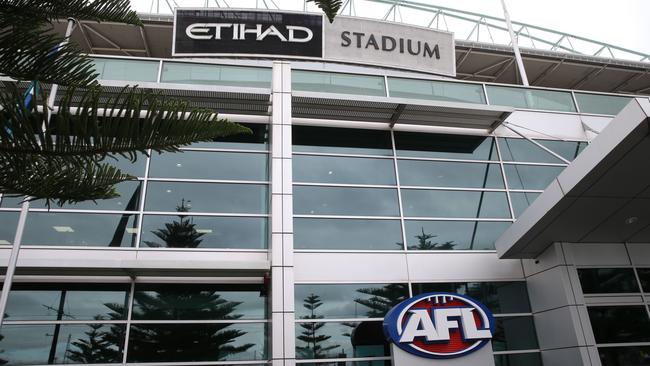 The front of Etihad Stadium.