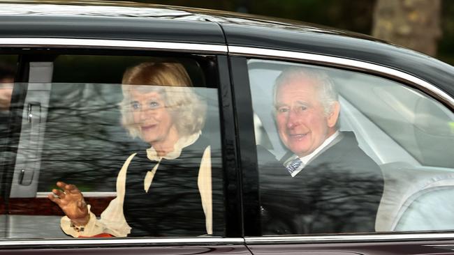 Charles delayed a helicopter flight to Sandringham so he could reunite with Prince Harry for their first meeting in 16 months. Picture: AFP