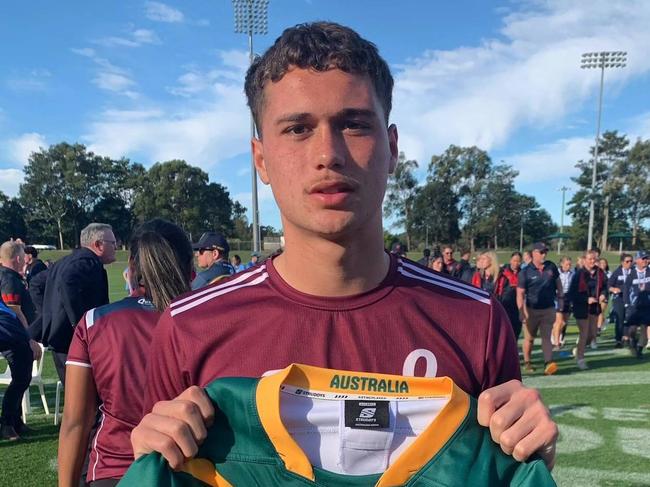 Mason Barber was named in the Australian Schoolboys team in 2024.