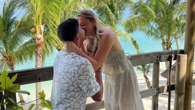 Alexei Popyrin popped the question to his long-time girlfriend Amy Pederick. Picture: Instagram