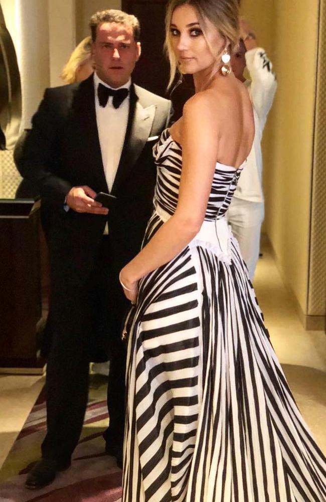 Karl Stefanovic and Jasmine Yarbrough at the 2018 Logies, "First Logies with my poser. Styled by @elliotgarnaut @toni_maticevski @31philliplim @elleryland @stuartweitzman" Picture: @jasyarby/Instagram Source: https://www.instagram.com/p/Bkrp9MBHGCd/?taken-by=jasyarby