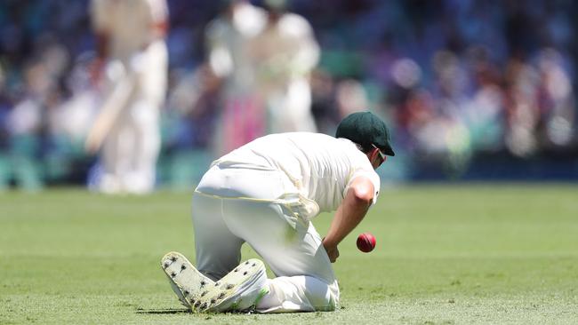 Pat Cummins and Josh Hazlewood dropped sitters at the SCG. Pic: Brett Costello
