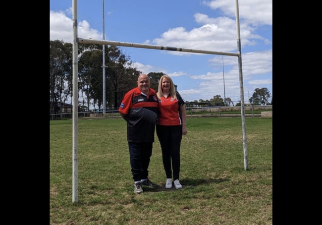 Bill and Karyn Borg pictured at St Clair Junior Rugby League Club