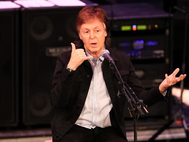 Paul McCartney sits down with fans for a Q&amp;A in Perth.