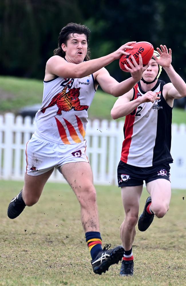 QAFL colts AFL footy between Morningside and Noosa Saturday May 25, 2024. Picture, John Gass