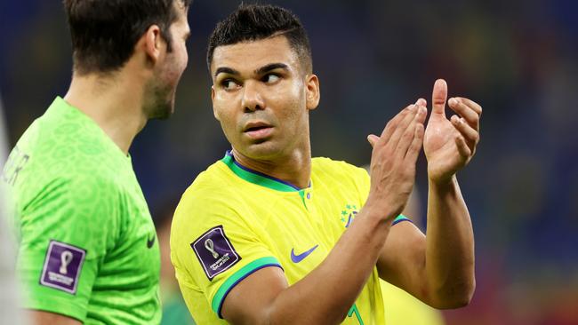 Casemiro has anchored Brazil’s midfield in Qatar. Picture: Clive Brunskill/Getty Images