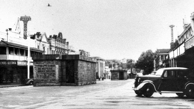 TAKING SHELTER: This photo of air-raid shelters along Margaret St in 1943 was found in the Local History and Robinson Collection at Toowoomba City Library.