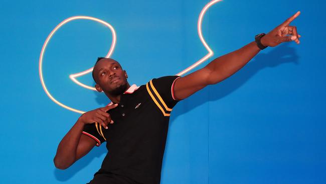 Usain Bolt is at the Commonwealth Games to support the Jamaica team. Picture: Adam Head