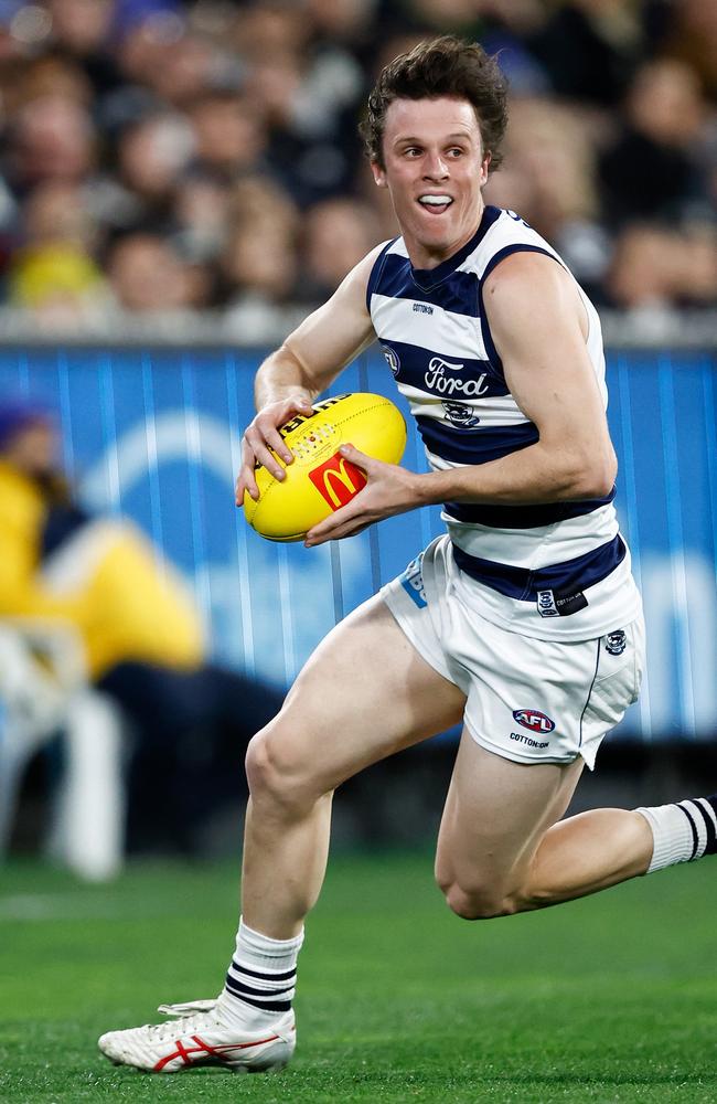 Max Holmes is set to be one of Geelong’s best midfielders in 2024. Picture: Michael Willson