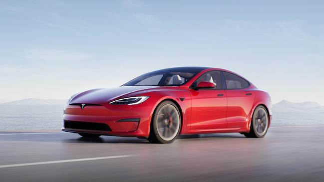 The 2021 Tesla Model S. Tesla’s $US600bn valuation serves as a “torch at the front”, says Engelbert Wimmer of e&amp;Co, a consultancy.