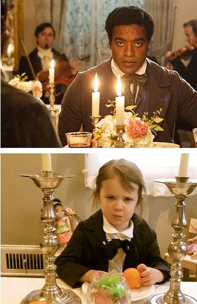 It’s all in the expression ... Sophia makes her best Chiwetel Ejiofor face. Picture: Don't Call Me Oscar