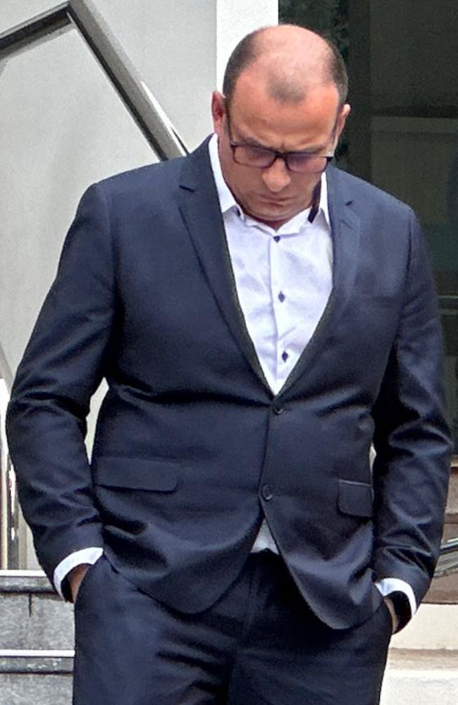 Mathew Golding leaving Wollongong District Court on Friday. Picture: Dylan Arvela