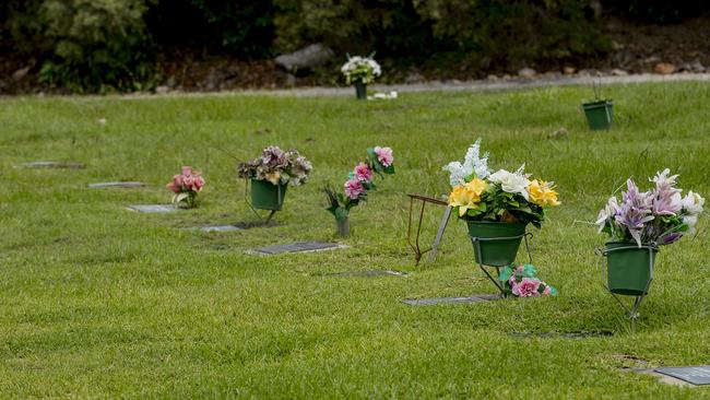 Ms Milligan says the cemetery can have ankle-deep grass between mowings. Picture: Jerad Williams