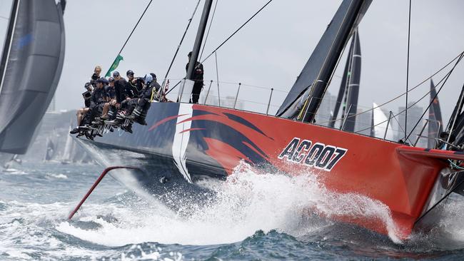 Comanche at the start of the last race. She will relish the early forecast for the 2024 race. Picture: Richard Dobson