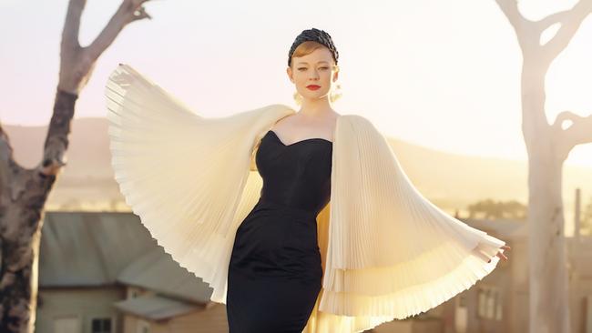 Sarah Snook playing role of Gertrude “Trudy” Pratt in The Dressmaker. Picture: Supplied