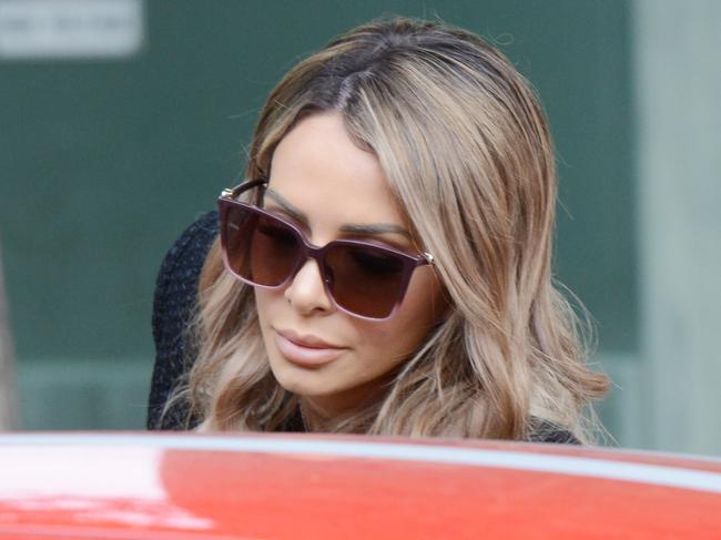 ADELAIDE, AUSTRALIA - NewsWire Photos OCTOBER 30, 2020: Stacey Hampton, former MAFS star, leaves Adelaide Magistrates Court where she is facing charges for COVID breaches. Picture: NCA NewsWire / Brenton Edwards