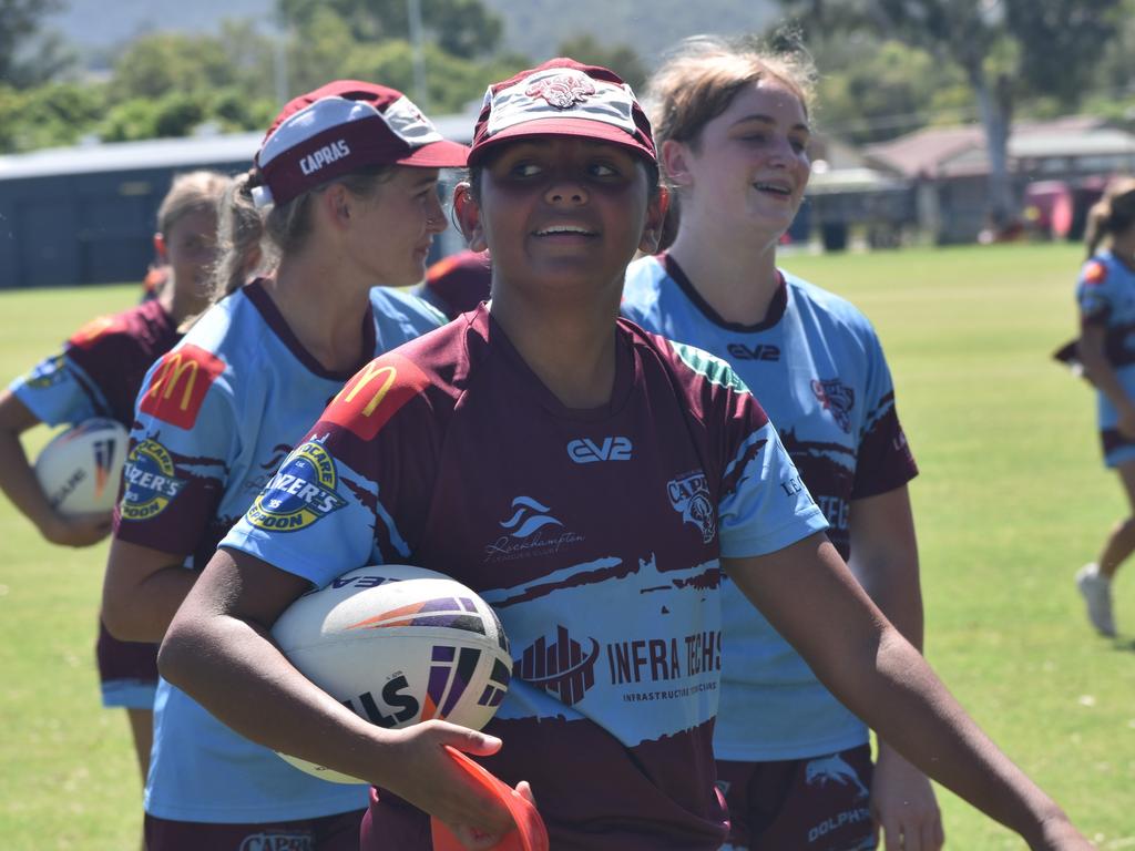 CQ Capras under-17 girls squad at pre-season training at Emmaus College, Rockhampton, on January 18, 2025.
