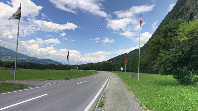 The Switzerland — Liechtenstein is, admittedly, hardly the world’s most obvious. Picture: Google Maps.