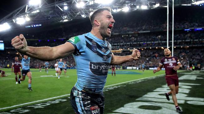 Scoring the winner in State of Origin – yep. Photo: Phil Hillyard