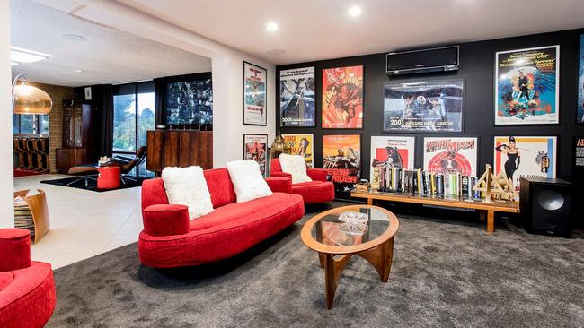 The cinema room. Pic: realestate.com.au.