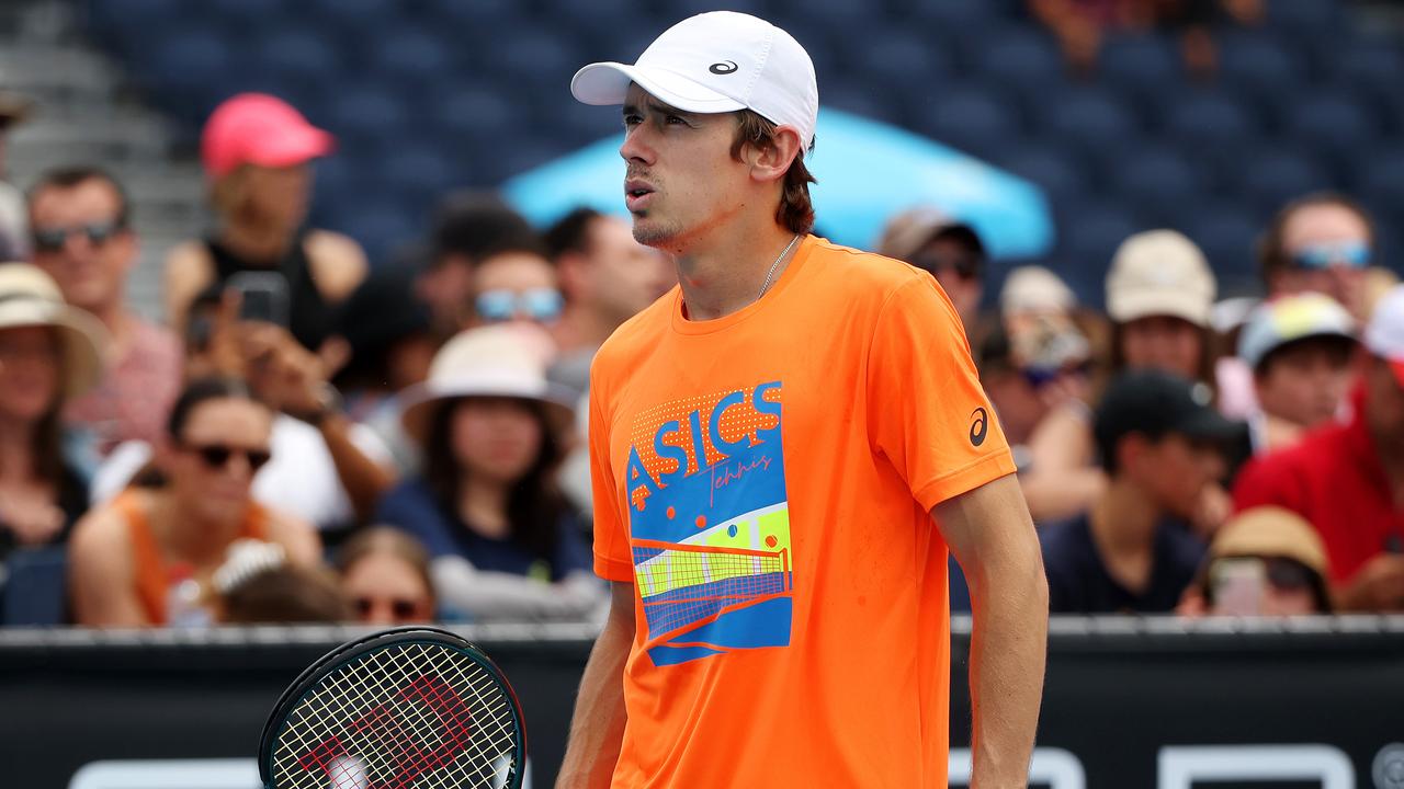 Alex de Minaur is a real shot of making the quarterfinals. Picture: Mark Stewart