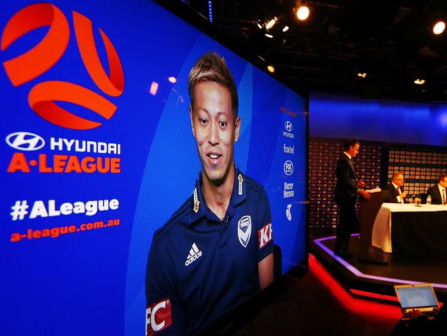 Victory unveiled their new signing last week. Picture: Getty