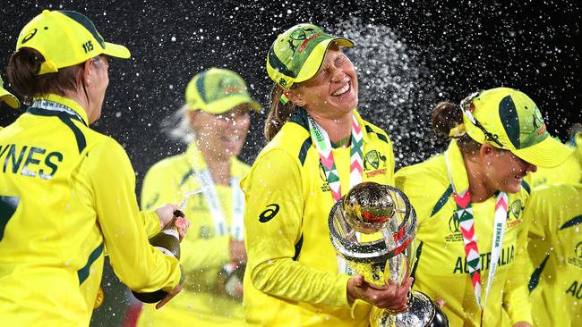 Mott most recently coached the Aussie women’s side to T20 World Cup glory. Picture: Phil Walter-ICC/ICC via Getty Images