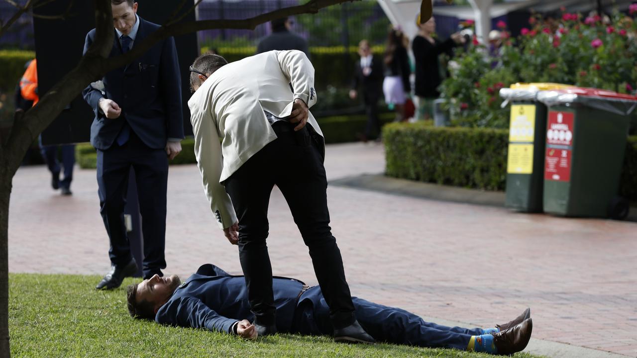 We all needed a lie down after the race. Photo: AAP Image/Con Chronis