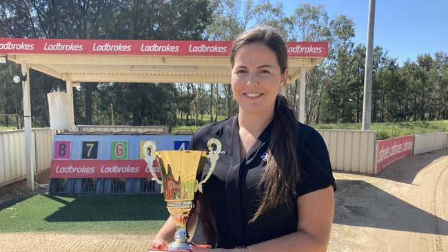 Dubbo Greyhound Racing Club secretary Courtney Norbury. Picture: Ryan Young