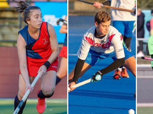 Keeley Walker, Eddie Westcott and Jordan Bliss have all been named as part of the Australian under-21 squads for this years World Junior Cup in Chile this december.  Picture: Mackay Hockey