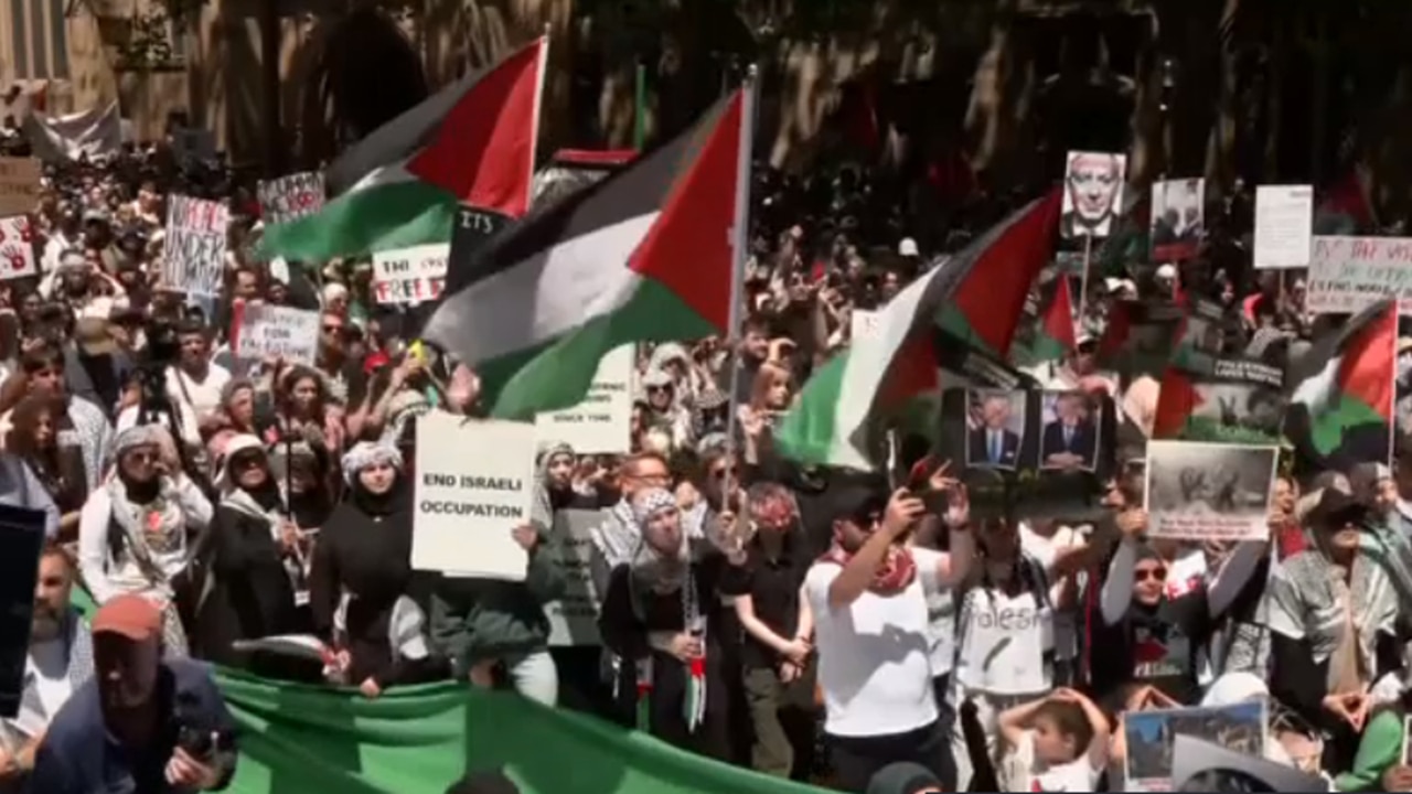 Thousands gather at Sydney for pro-Palestine rally | Sky News Australia