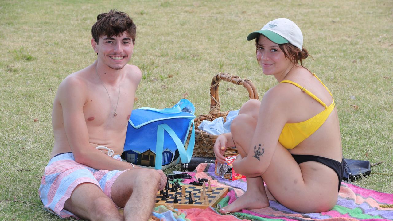 Dorothy Goebel and Nicholas Grimbas of Brisbane. Picture Glenn Hampson