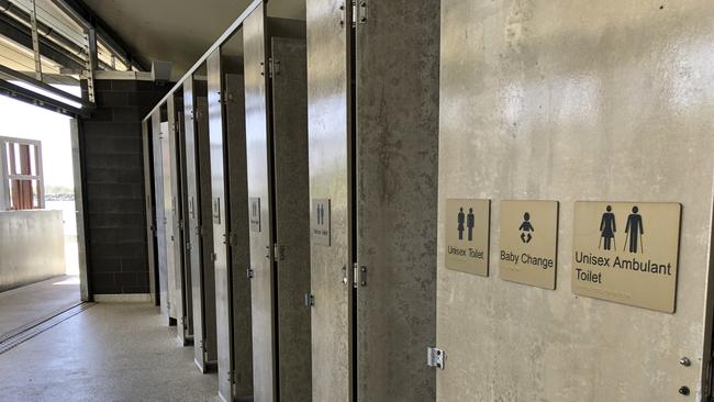 Baby change rooms in toilets next to Twin Towns the family used recently.