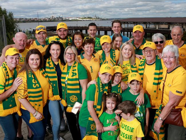 The Ryan clan: Mat Ryan has helped bring in 26 members of his extended family for the Socceroos’ opening World Cup game against France. Picture; Toby Zerna