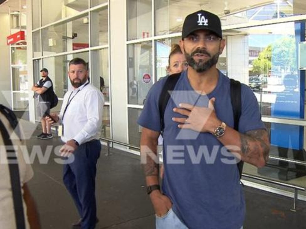 Virat Kohli lashes out at the media outside Melbourne Airport