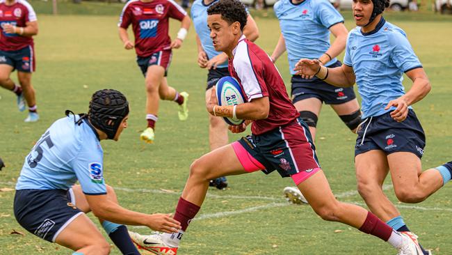 The NSW Waratahs against the Reds in the Super Rugby U16s: Photos: Reds Media.