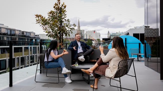 The view from Xero's new Melbourne headquarters. Picture: Supplied