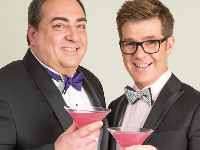 STRICTLY EMBARGOED FOR SUNDAY TV GUIDE USE ONLY BEFORE SEPT 27: Wayne and Tom from Gogglebox. Picture: Foxtel/Gina Milicia