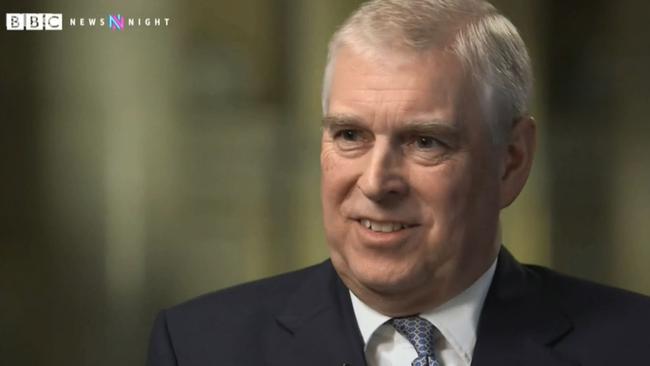 Prince Andrew was “euphoric” and “very jolly” immediately after his disastrous Newsnight interview. Picture: BBC