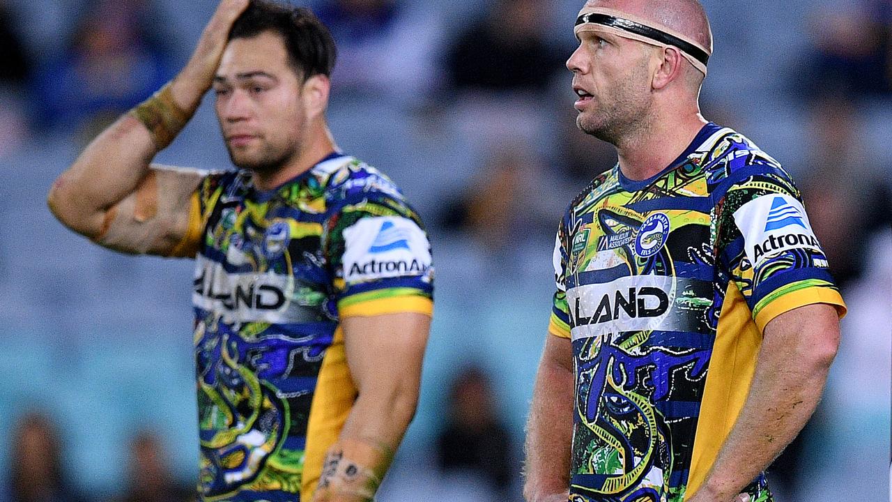 Tepai Moeroa (left) has been suspended for a shoulder charge.