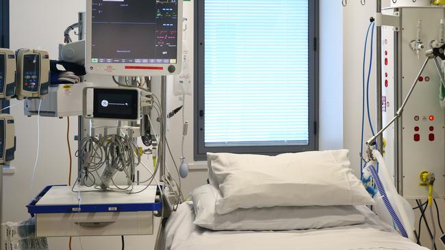 One of the patient rooms in the Intensive Care Unit ward at Cairns Hospital. Picture: Brendan Radke